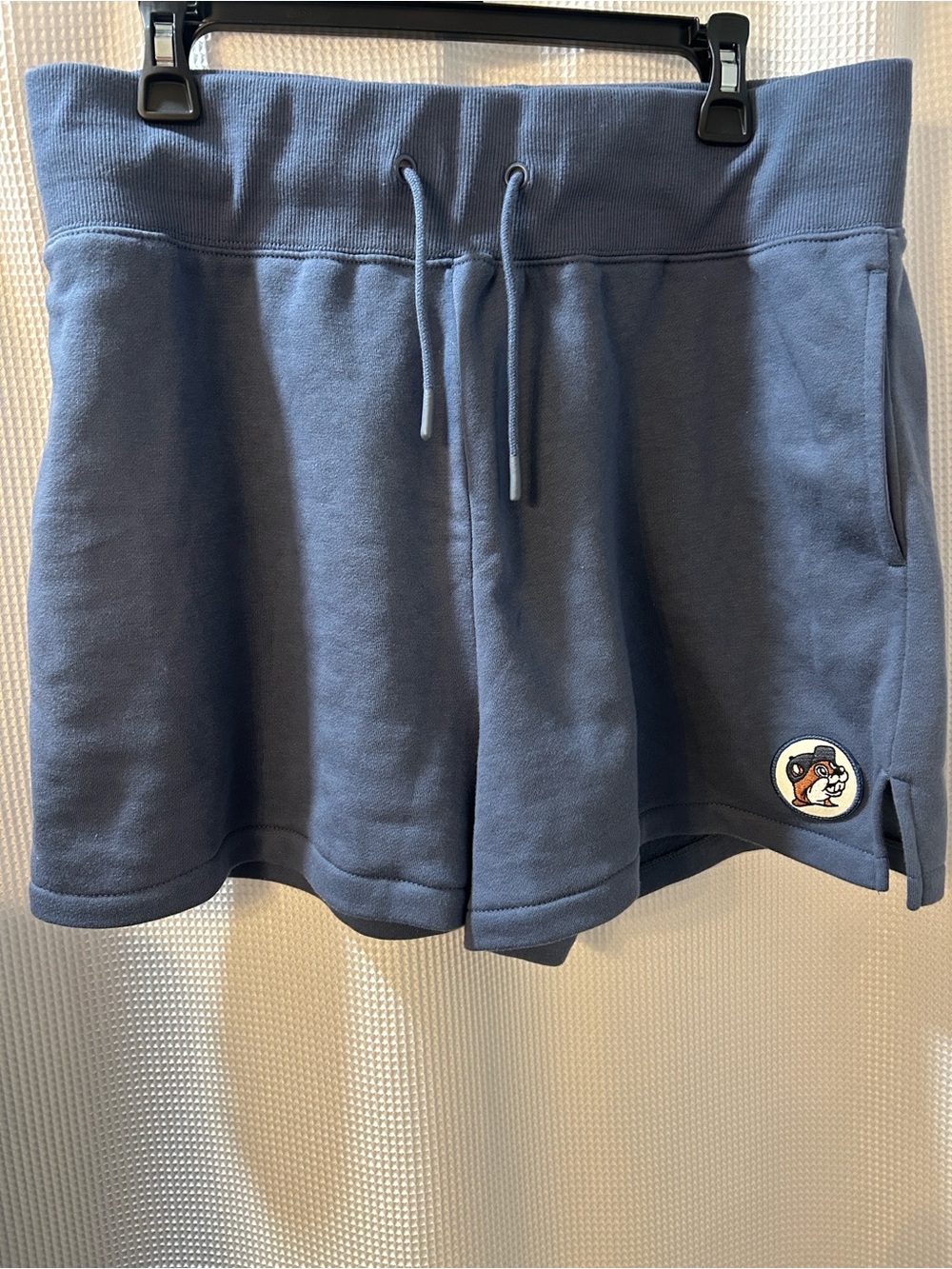 Buc-ee’s Oversized Lounge Set Sweatshirt 3X & Shorts XL Blue Beaver Patch - Picture 3 of 5